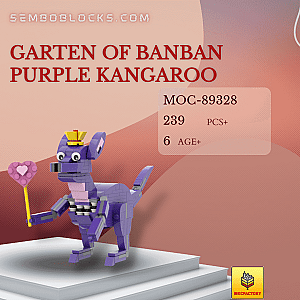 MOC Factory 89328 Movies and Games Garten of Banban Purple Kangaroo