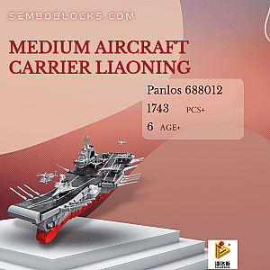 PANLOSBRICK 688012 Military Medium Aircraft Carrier Liaoning