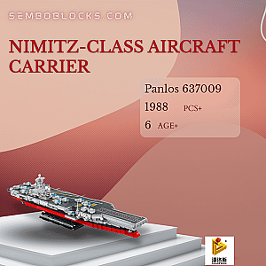 PANLOSBRICK 637009 Military Nimitz-Class Aircraft Carrier