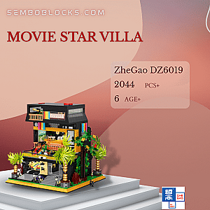 ZHEGAO DZ6019 Creator Expert Movie Star Villa