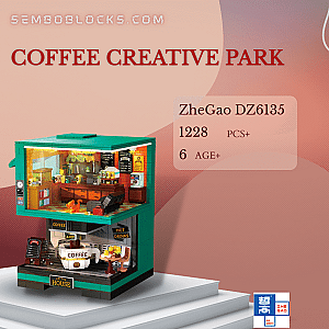 ZHEGAO DZ6135 Creator Expert Coffee Creative Park
