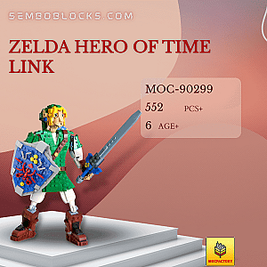 MOC Factory 90299 Movies and Games Zelda Hero of Time Link