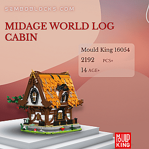 MOULD KING 16054 Modular Building Midage World Log Cabin