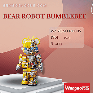 Wangao 188005 Creator Expert Bear Robot Bumblebee
