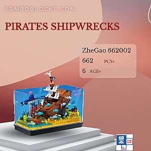 ZHEGAO 662002 Creator Expert Pirates Shipwrecks