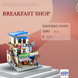 XINGBAO 01037 Modular Building Breakfast Shop