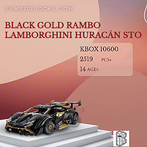 K-Box 10600 Technician Black Gold Rambo Lamborghini Huracán STO