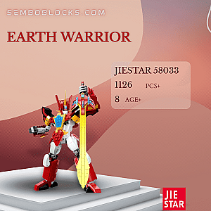 JIESTAR 58033 Movies and Games Earth Warrior