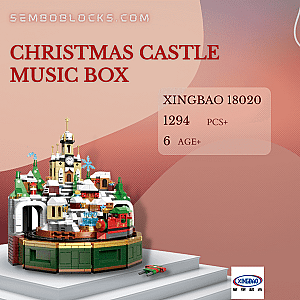 XINGBAO 18020 Creator Expert Christmas Castle Music Box
