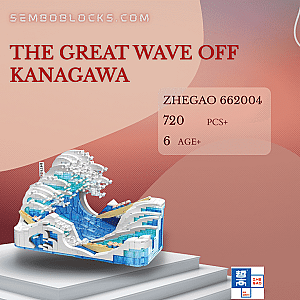 ZHEGAO 662004 Creator Expert The Great Wave Off Kanagawa