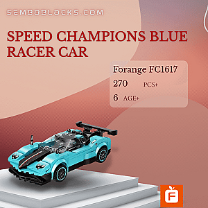 Forange FC1617 Technician Speed Champions Blue Racer Car