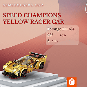 Forange FC1614 Technician Speed Champions Yellow Racer Car