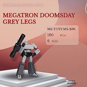 MAGIC SQUARE MS-B36 Creator Expert Megatron Doomsday Grey Legs