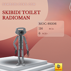 MOC Factory 89306 Movies and Games Skibidi Toilet Radioman