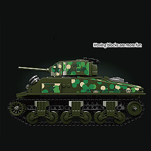 MOULD KING 20024 Military Sherman Tank