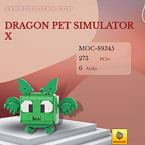 MOC Factory 89345 Creator Expert Dragon Pet Simulator X