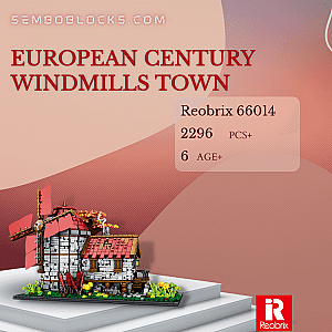 REOBRIX 66014 Modular Building European Century Windmills Town