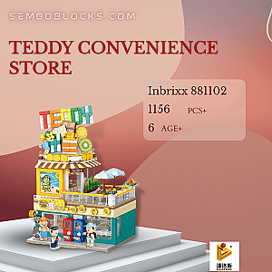 PANLOSBRICK 881102 Modular Building Teddy Convenience Store