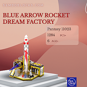 Pantasy 11023 Space Blue Arrow Rocket Dream Factory