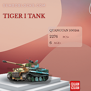 QUANGUAN 100244 Military Tiger I Tank