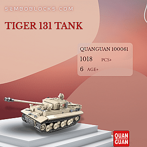 QUANGUAN 100061 Military Tiger 131 Tank