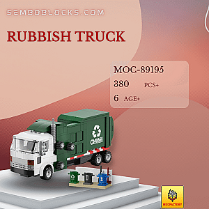 MOC Factory 89195 Technician Rubbish Truck