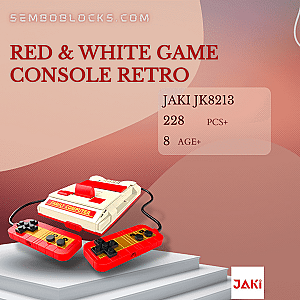 JAKI JK8213 Creator Expert Red &amp; White Game Console Retro