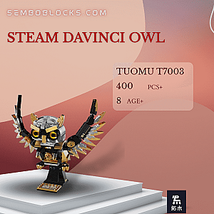 TuoMu T7003 Creator Expert Steam Davinci Owl