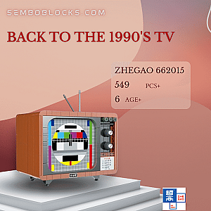 ZHEGAO 662015 Creator Expert Back To The 1990's TV