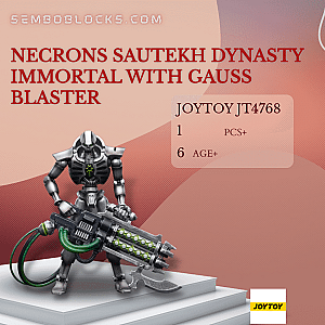 Joytoy JT4768 Creator Expert Necrons Sautekh Dynasty Immortal with Gauss Blaster