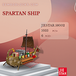JIESTAR 58002 Creator Expert Spartan Ship