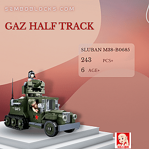 Sluban M38-B0685 Military GAZ Half Track