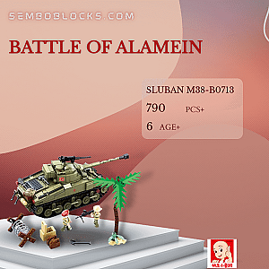 Sluban M38-B0713 Military Battle of Alamein