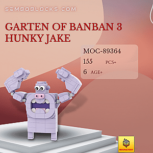 MOC Factory 89364 Movies and Games Garten of Banban 3 Hunky Jake