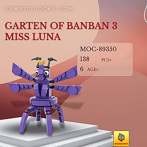 MOC Factory 89350 Movies and Games Garten of Banban 3 Miss Luna