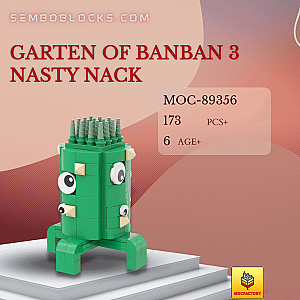 MOC Factory 89356 Movies and Games Garten of Banban 3 Nasty Nack
