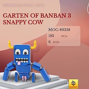 MOC Factory 89358 Movies and Games Garten of Banban 3 Snappy Cow