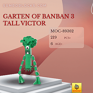 MOC Factory 89362 Movies and Games Garten of Banban 3 Tall Victor