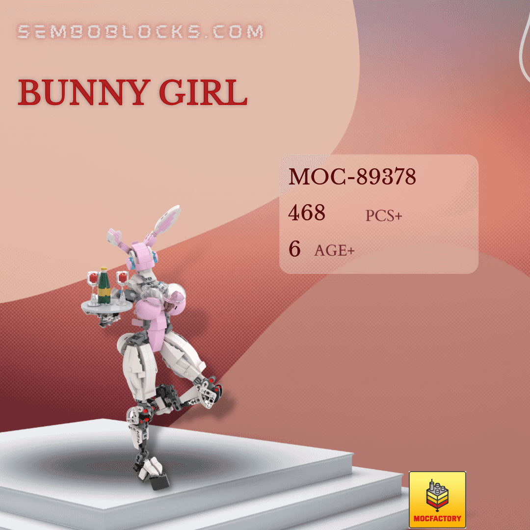 MOC Factory 89378 Creator Expert Bunny Girl | SEMBO Blocks Shop ⚡️ Official  SEMBO Brick Toy Store