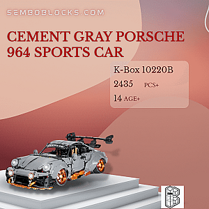K-Box 10220B Technician Cement Gray Porsche 964 Sports Car