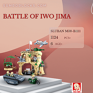 Sluban M38-B1111 Military Battle of Iwo Jima