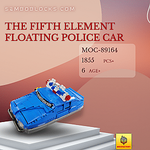 MOC Factory 89164 Technician The Fifth Element Floating Police Car