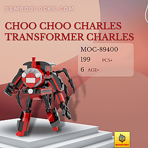 MOC Factory MOC-89400 Movies and Games Choo Choo Charles Transformer Charles