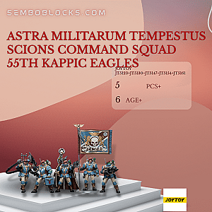 Joytoy JT5123+JT5130+JT5147+JT5154+JT5161 Creator Expert Astra Militarum Tempestus Scions Command Squad 55th Kappic Eagles