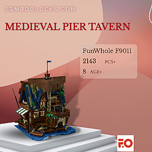 FunWhole F9011 Modular Building Medieval Pier Tavern
