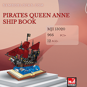 MJ 13020 Creator Expert Pirates QUEEN ANNE Ship Book
