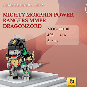 MOC Factory 89406 Movies and Games Mighty Morphin Power Rangers MMPR Dragonzord