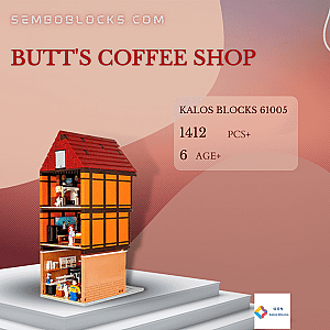 KALOS BLOCKS 61005 Modular Building Butt's Coffee Shop