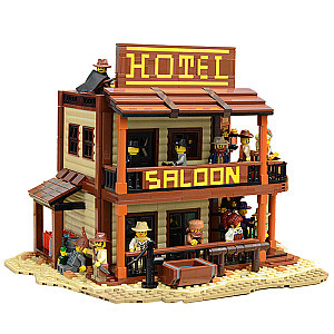 MOC Factory 51332 Modular Building Old West Saloon Hotel