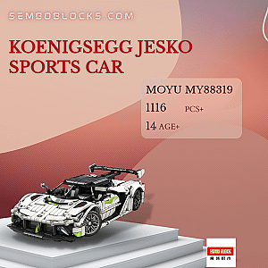 MOYU MY88319 Technician Koenigsegg Jesko Sports Car